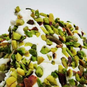 Türkische Süßware (Lokum) mit Pistazien