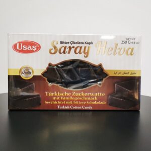 Usas Türkische Zuckerwatte mit Vanillegeschmack und mit beschichteter Bitterschokolade 250g