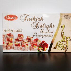 Usas Türkische Süßware mit Haselnuss und Granatapfelaroma 350g