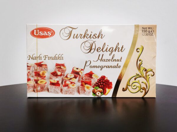 Usas Türkische Süßware mit Haselnuss und Granatapfelaroma 350g