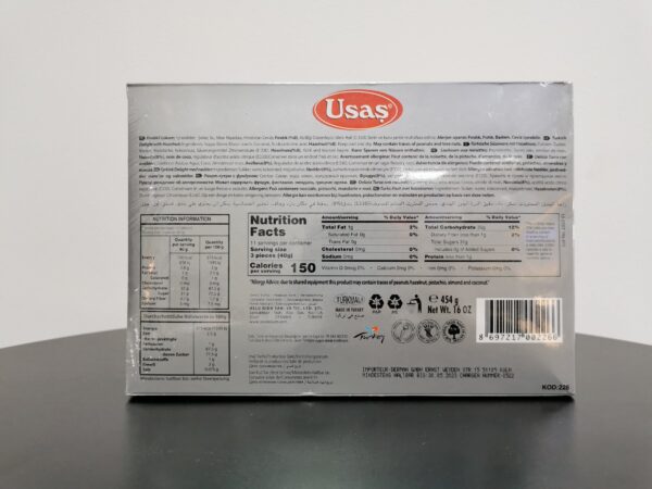 Usas Türkische Süßware mit Haselnuss 454g – Bild 3