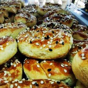 Türkische Plätzchen mit Sesam