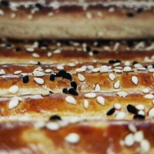 Türkische Plätzchen Sticks mit Sesam