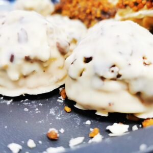 Türkische Plätzchen mit weißer Schokolade