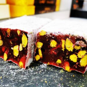 Türkische Süßware mit Granatapfel und Pistazien (King Version)