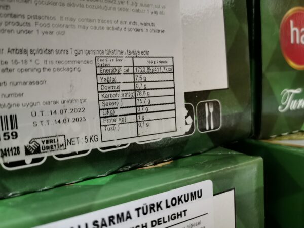 Türkische Süßware mit Granatapfel und Pistazien (Zelis) – Bild 3