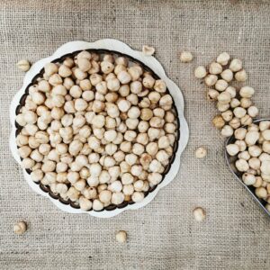 Zweifach geröstete Haselnüsse